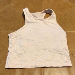 Lululemon Women's Pink Ribbed Tank Top